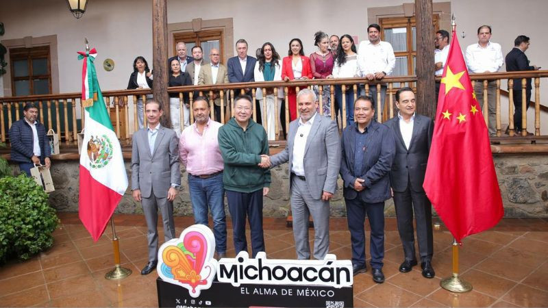 Bedolla y embajador de China impulsan agenda económica, turística y cultural para Michoacán 