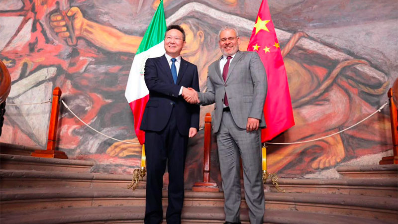 Michoacán y China consolidan alianza estratégica de inversión y comercio: Bedolla  