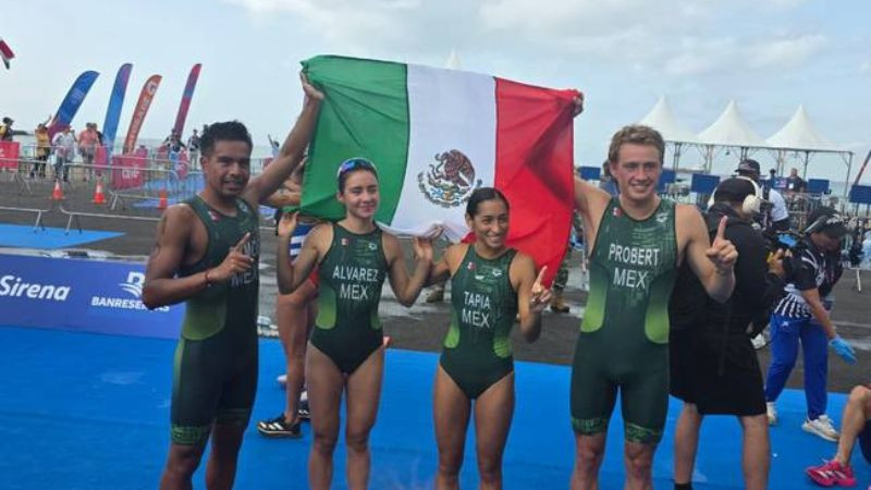 México obtiene oro en relevo mixto y domina el triatlón en los Juegos Centroamericanos y del Caribe Santo Domingo 2026 