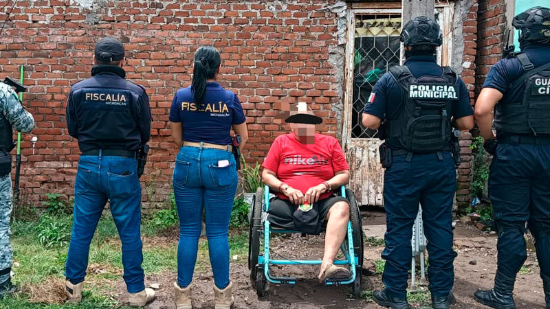 Tras cateo en Apatzingán, Michoacán detienen a hombre y aseguran varios gramos de sustancias ilícitas 