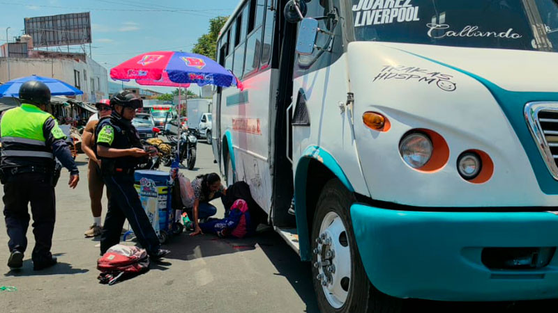Atropellan a vendedora en Zamora, Michoacán 