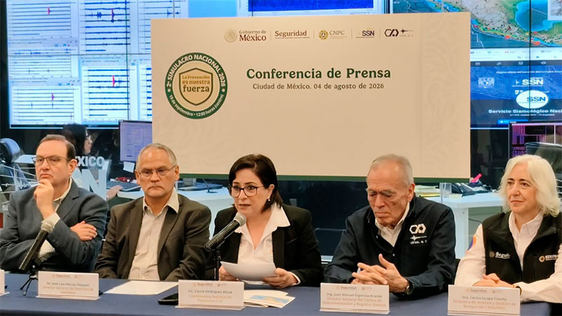 Realizarán Segundo Simulacro Nacional 2026 con sismo de magnitud 7.7 con epicentro en Puebla  