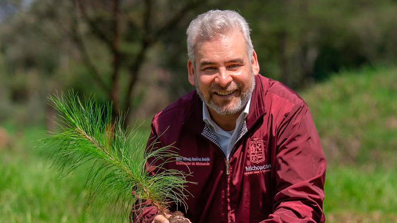 Michoacán se sumará a la Jornada Nacional de Reforestación con 13 millones de árboles este año: Bedolla 