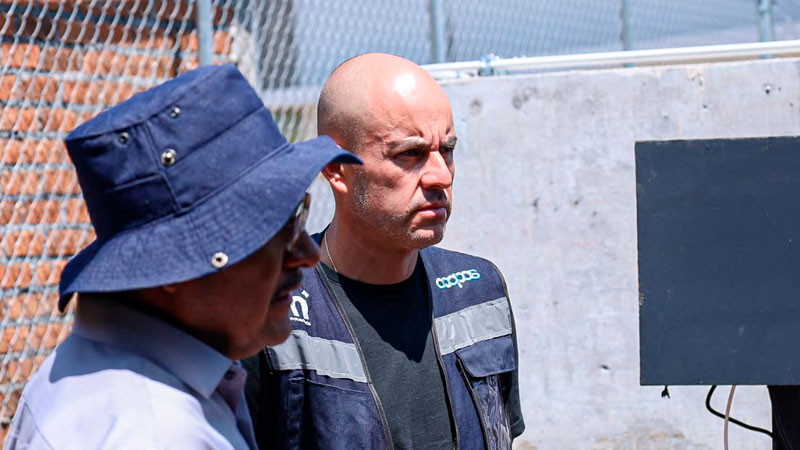 Adolfo Torres supervisa obras para fortalecer la infraestructura hidráulica de Morelia 