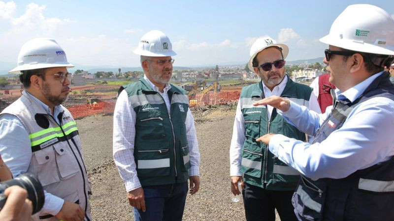 Supervisa Bedolla construcción del nuevo Hospital del IMSS en Villas del Pedregal 