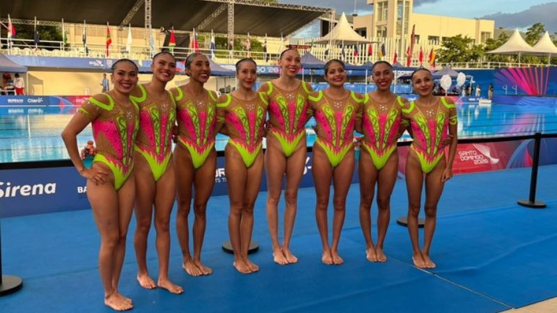 México inicia la natación artística con dos medallas de oro y una plata en los Juegos Centroamericanos y del Caribe 2026 