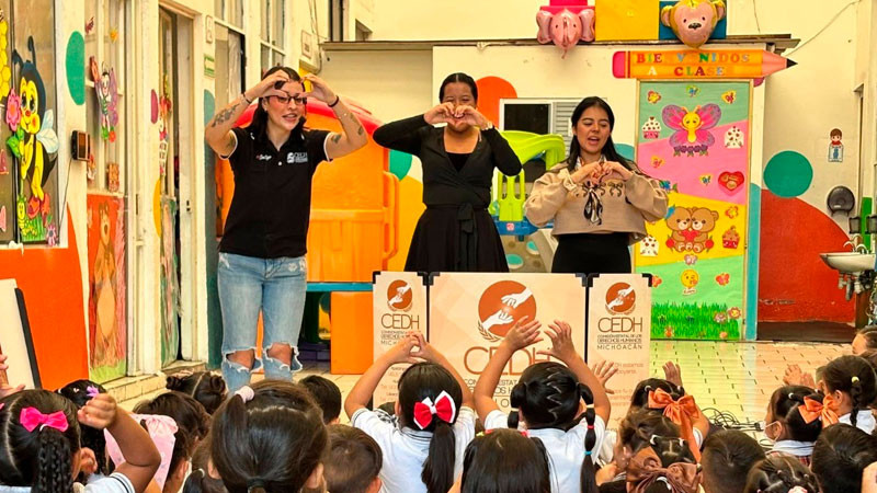 La niñez y las juventudes, en el centro de la estrategia de capacitación de la CEDH Michoacán 