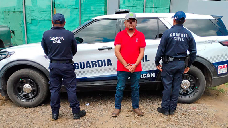 Detienen en Gabriel Zamora, Michoacán a sujeto que contaba con mandato judicial por el delito de homicidio 