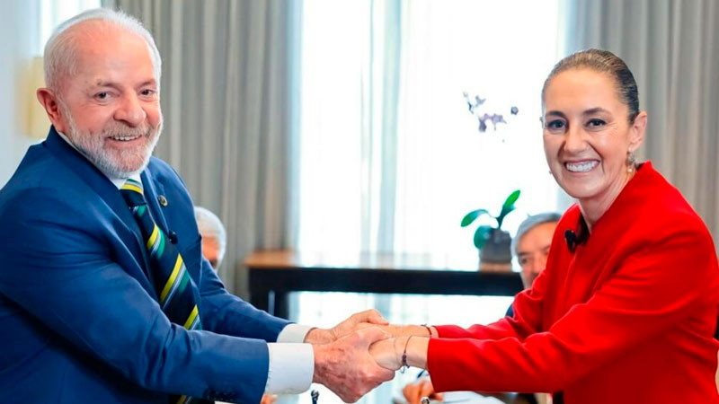 México y Brasil reactivan agenda bilateral; Lula extiende invitación a Claudia Sheinbaum para visitar su país 