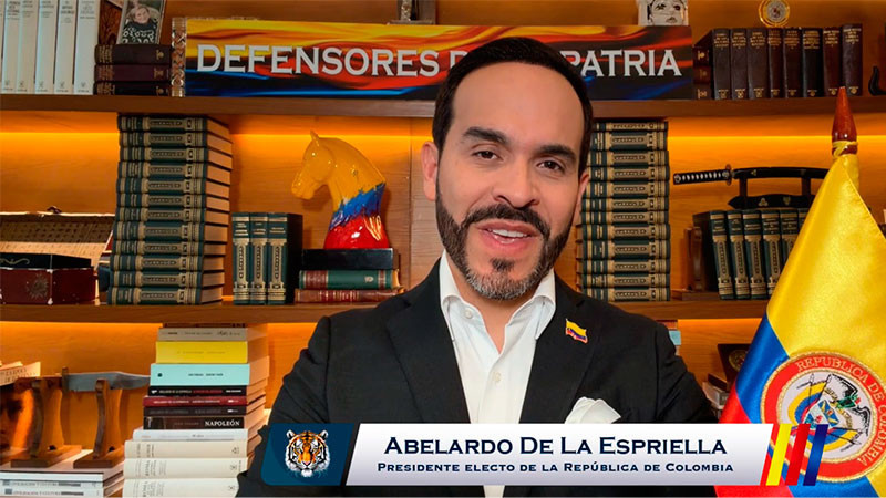 Abelardo De la Espriella asumirá la presidencia de Colombia en una investidura fuera de Bogotá este viernes 