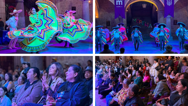 Palacio Municipal brilló con el Ballet Folklórico del Ayuntamiento de Morelia 