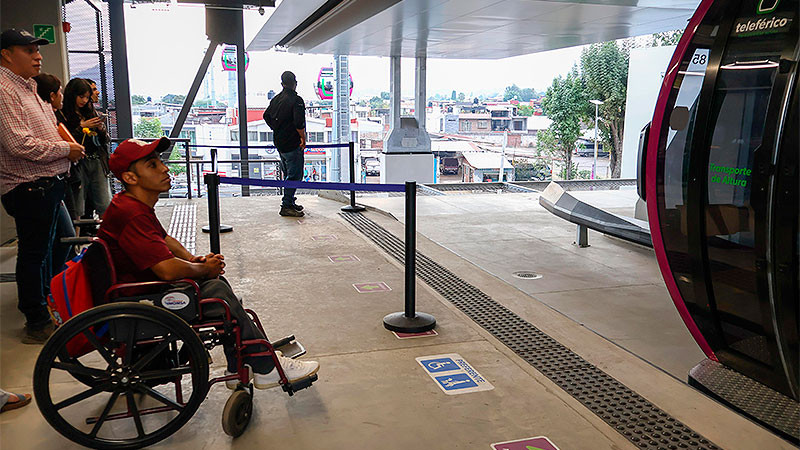  Personas con discapacidad viajarán gratis en el teleférico de Morelia 