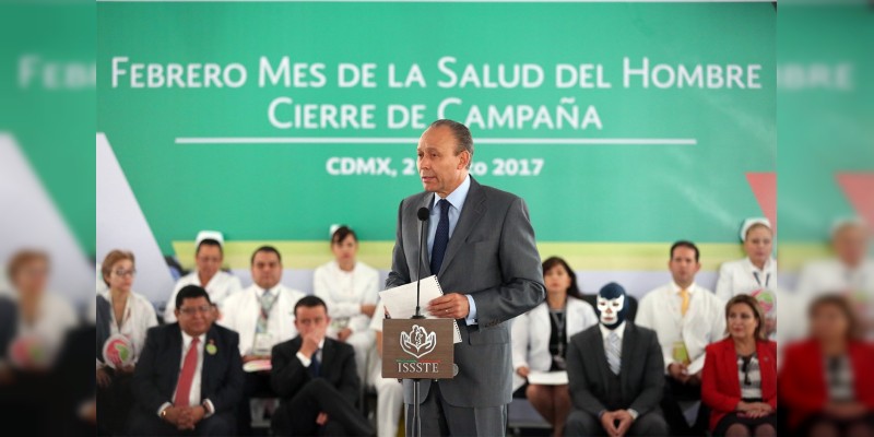 Logra ISSSTE 471 mil 121 acciones de salud preventiva a favor de los hombres 