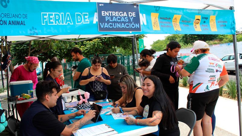 Acerca Gobierno de Morelia servicios de protección animal durante inauguración del Parque Lineal de Avenida Quinceo 