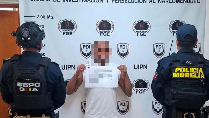 Aprehende la Policía Morelia a sujeto en posesión de presuntos estupefacientes sintéticos  
