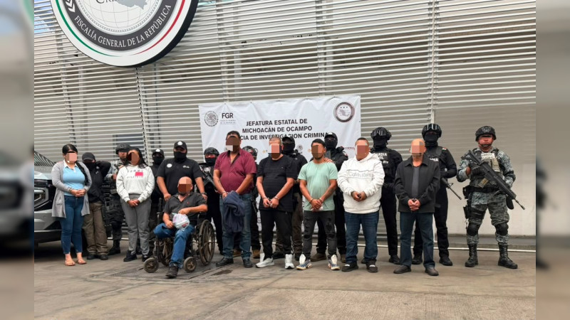 Llevan a audiencia en Morelia a ocho de los 12 detenidos en mega operativo de la FGR y Harfuch en Michoacán 