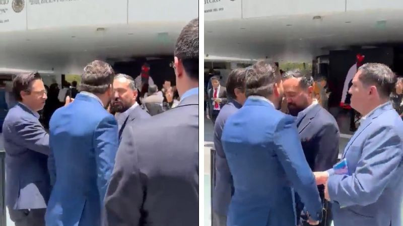 Diputados del PRI y Morena intercambian insultos y empujones en el Senado 