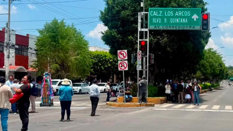 Sin denuncias ante la DDHQ por bloqueo de avenida Zaragoza en Querétaro 