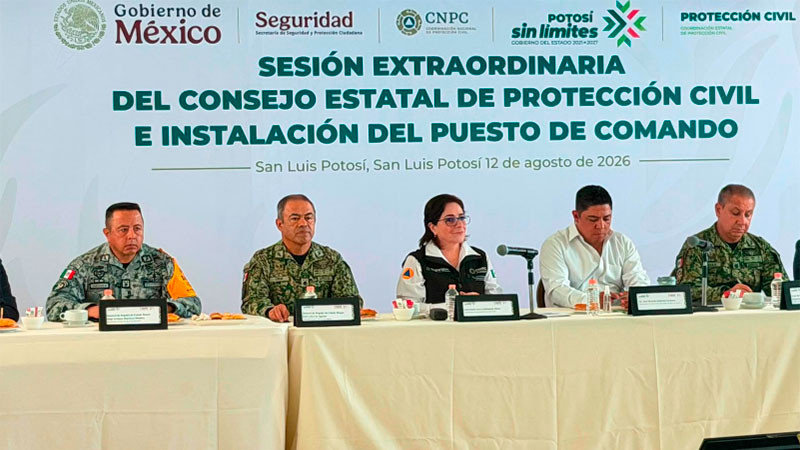 San Luis Potosí refuerza prevención ante riesgos de inundaciones y deslaves 