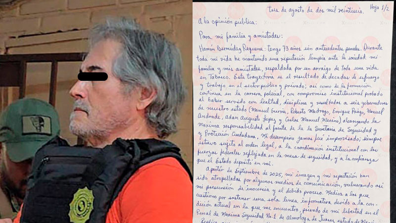 "Comandante H" se declara inocente y acusa persecución política en su contra 