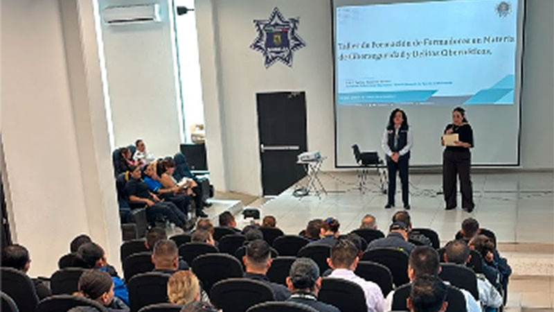 Reciben 100 elementos de la Policía de Morelia capacitación en ciberseguridad y atención de delitos digitales 