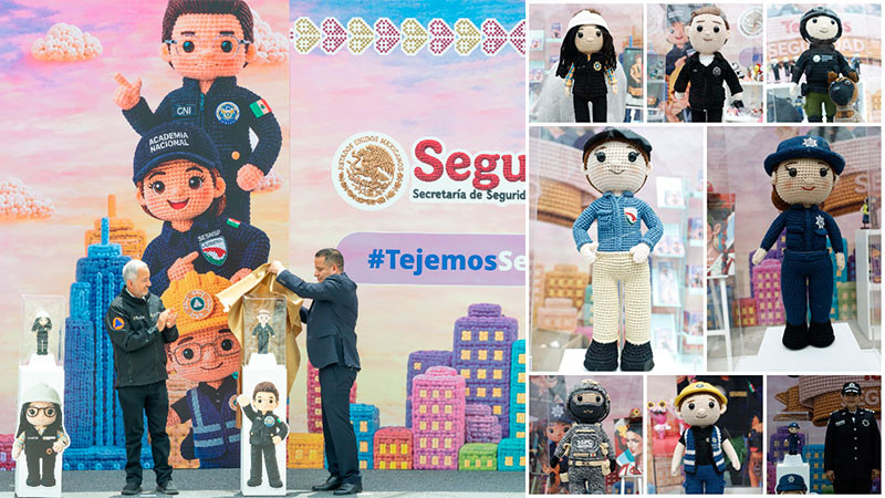 Con crochet, SSPC impulsa campaña para acercar a la ciudadanía la labor de seguridad 