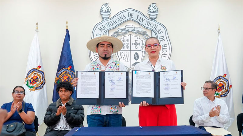 La UMSNH vuelve a hacer historia, señala Yarabí Ávila al firmar convenio con el Consejo Supremo Indígena  