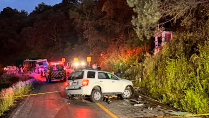 Accidente vehicular en Quiroga, Michoacán, deja un muerto y dos heridos 