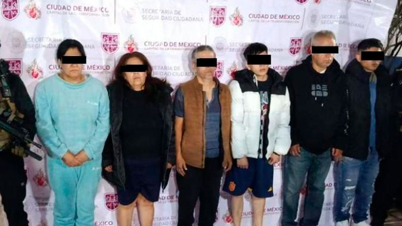 Capturan a 7 presuntos extorsionadores de comerciantes en Coyoacán; aseguran estupefacientes y armas 
