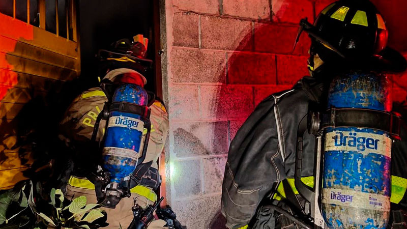 Incendio en casa habitación en El Rosario 