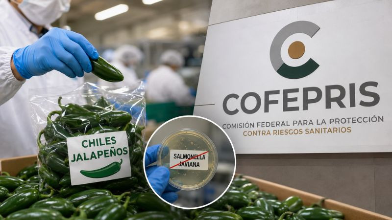 Cofepris descarta presencia de salmonela en chiles jalapeños empacados en Nuevo León 