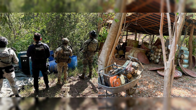 Aseguran laboratorio clandestino en Lázaro Cárdenas, Michoacán 