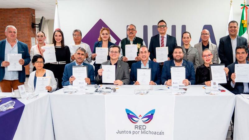 Red juntos por Michoacán suma esfuerzos en materia educativa en pro de los migrantes; signa convenio con Semigrante 