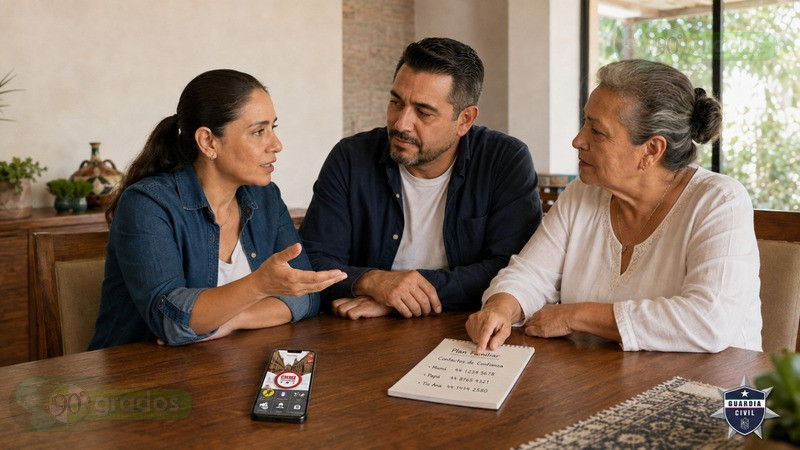 Conversa con tus seres queridos sobre cómo actuar ante una posible extorsión 