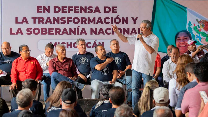 El pueblo de Michoacán mostrará firmeza en la defensa de la soberanía: Morón 