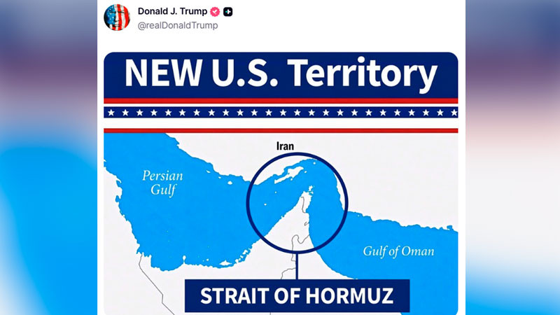 El Estrecho de Ormuz es "nuevo territorio estadounidense", insiste Trump 