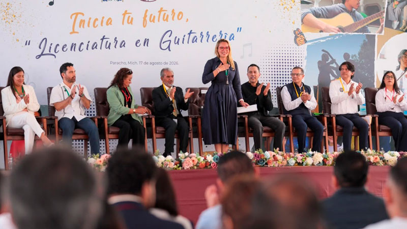 Con la Licenciatura en Guitarrería, la UMSNH y el Ayuntamiento dejan un legado para Paracho: Yarabí Ávila 