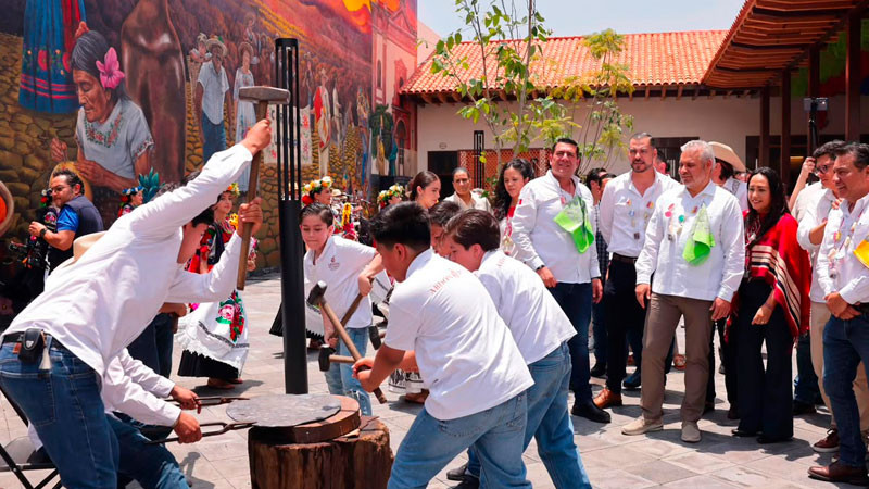 Beneficiará a familias artesanas nuevo Centro Cultural Plaza de La Ranita de Uruapan: Bedolla 