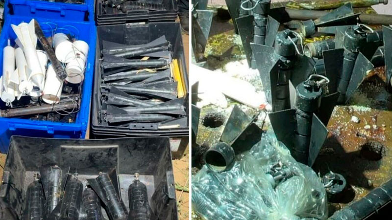 Decomisan más de 300 artefactos explosivos en Sinaloa 