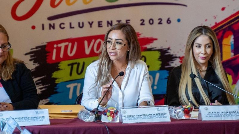 105 jóvenes participan en el Parlamento Juvenil Incluyente 2026; entregan folios al jurado calificador: Grecia Aguilar Mercado 