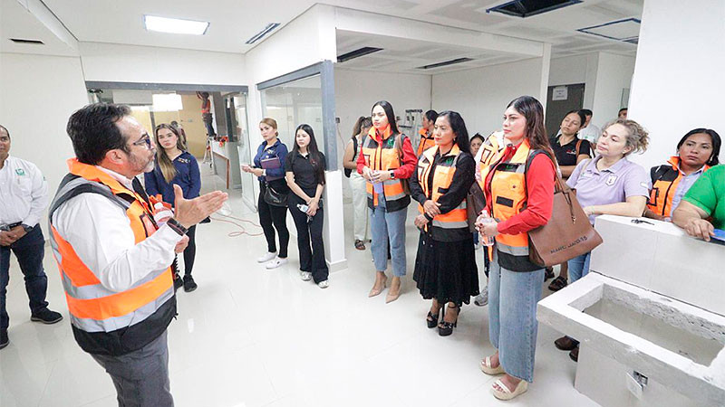 Autoridades del IMSS Michoacán supervisan avances en el Hospital General de Zona de Lázaro Cárdenas. 