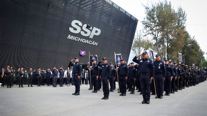 Michoacán supera la media nacional en policías por habitante 