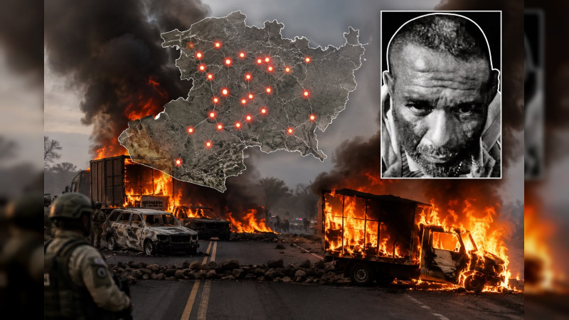 Michoacán en llamas: 25 bloqueos paralizan carreteras y el “Tío Lako” , histórico operador de Jalisco, aparece como objetivo del operativo 