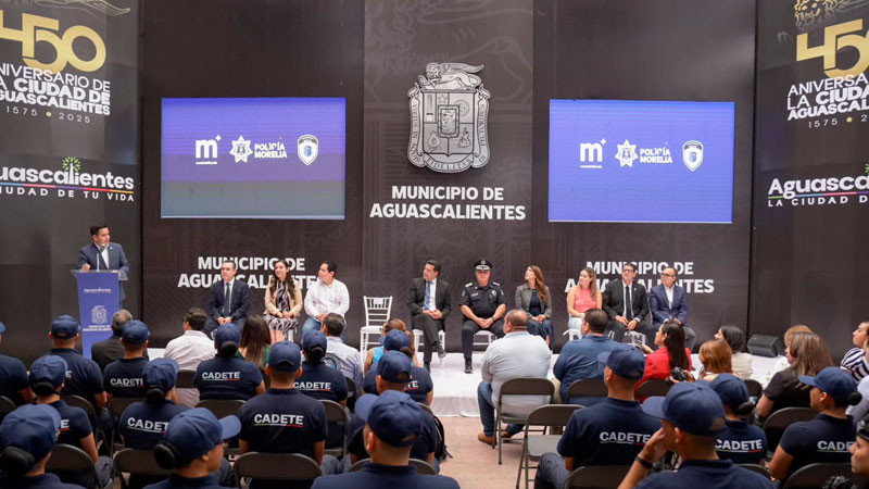 Aguascalientes podría replicar modelo de dignificación policial de Morelia: SSPC 