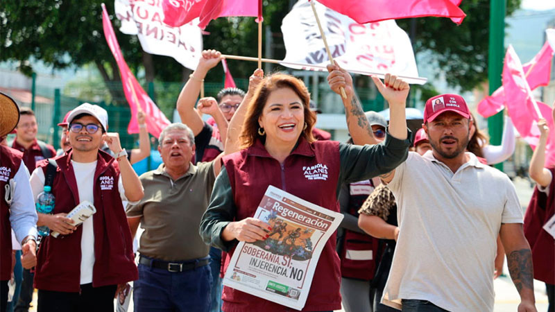 La transformación no debe detenerse; Michoacán necesita consolidarla: Fabiola Alanís 