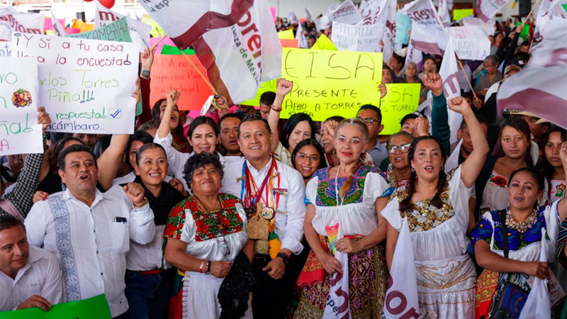 Torres Piña: defender la 4T es defender las raíces purépechas que le dan identidad a Michoacán 