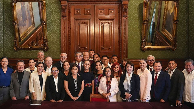 Gobernadores de Morena cierran filas con Sheinbaum y exhortan a Rocha Moya a actuar con madurez y responsabilidad  