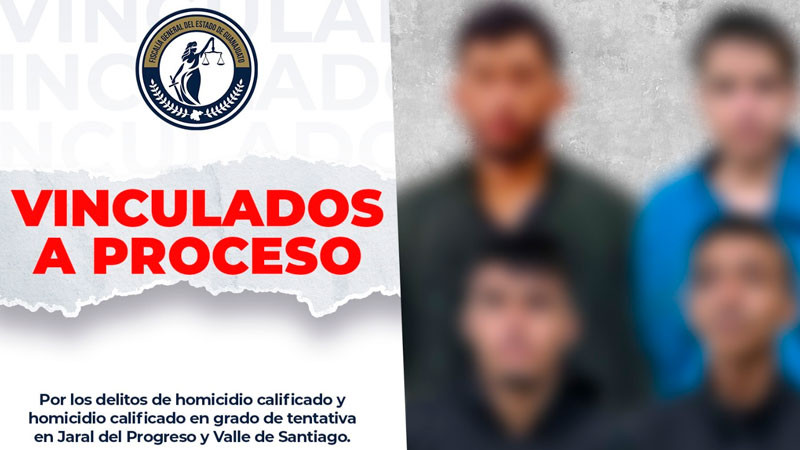 Cae célula delictiva que operaba en diversos municipios de Guanajuato; los vinculan a proceso 