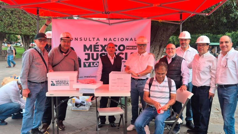 Consulta nacional por la justicia inicia jornada presencial en Morelia; cuenta con gran participación 