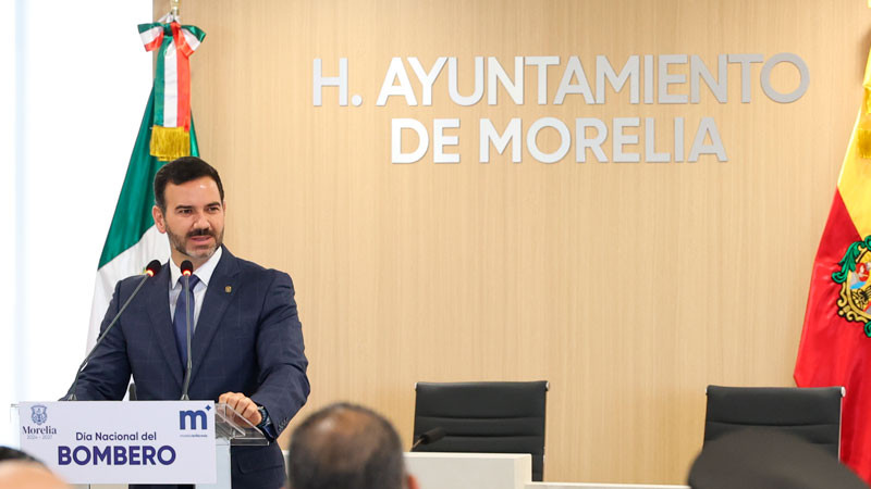 Gobierno de Morelia conmemora Día Nacional del Bombero 
